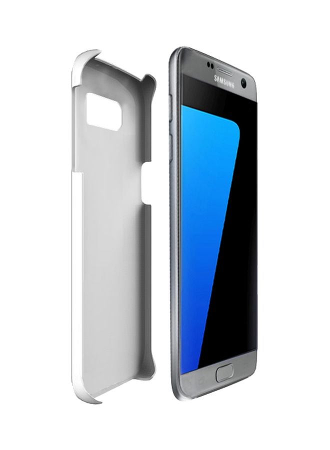 Stylizedd Snap Classic Series Please Wait Printed Case Cover For Samsung Galaxy S7 Black/White - Image 2