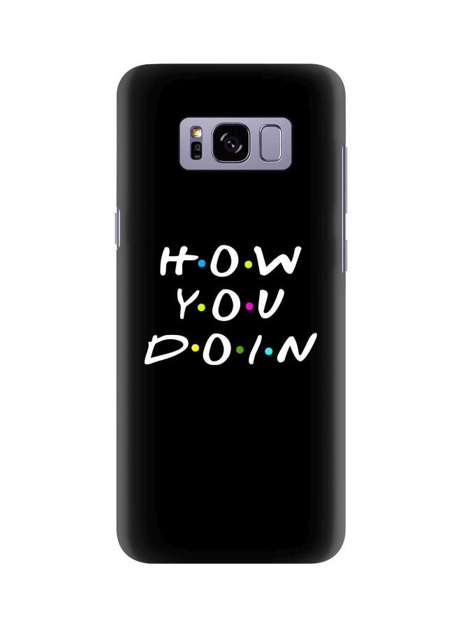 Stylizedd Snap Classic Series How You Doin Printed Case Cover For Samsung Galaxy S8 Black/White/Green - Image 1
