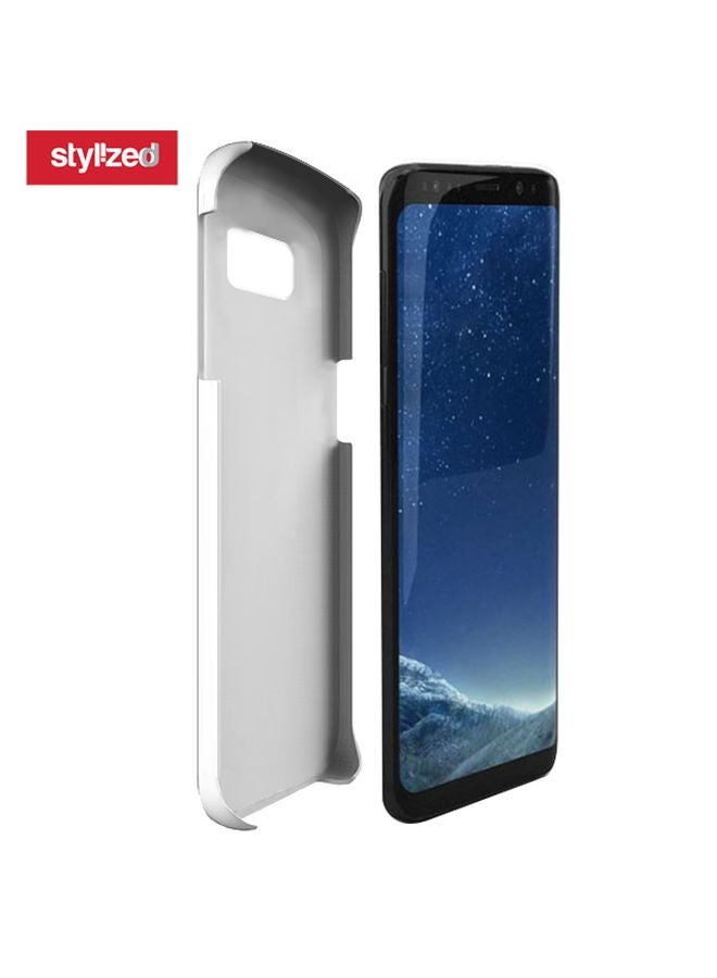 Stylizedd DXB Dubai Printed Protective Case Cover For Samsung Galaxy S8 Black/White/Blue - Image 2
