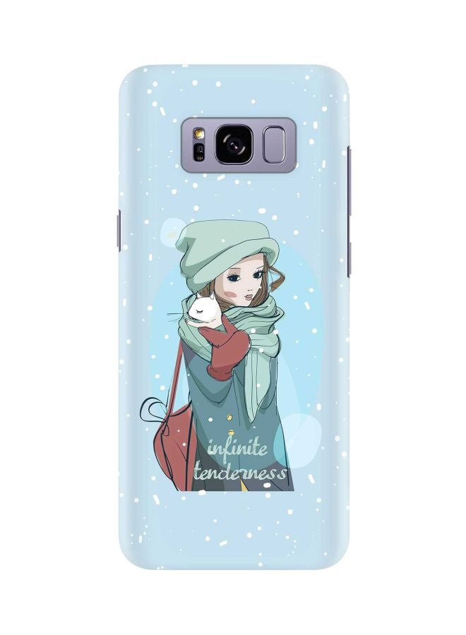 Stylizedd Infinite Tenderness Printed Protective Case Cover For Samsung Galaxy S8 Blue/White/Brown - Image 1