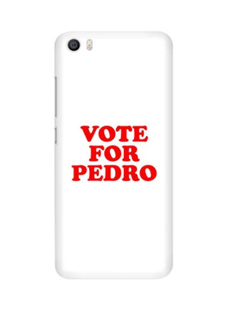 Snap Classic Series Vote For Pedro Printed Case Cover For Xiaomi Mi 5 White/Red - v1602576658/N40473324A_1