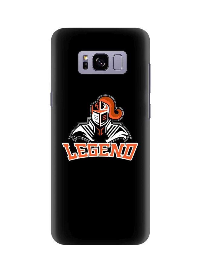 Stylizedd Snap Classic Series Legend Knight Printed Protective Case Cover For Samsung Galaxy S8 Black/Orange/White - Image 1