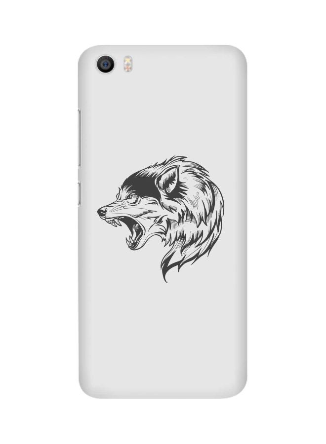 Stylizedd Snap Classic Series Bear Growl Printed Case Cover For Xiaomi Mi 5 White/Black - Image 1