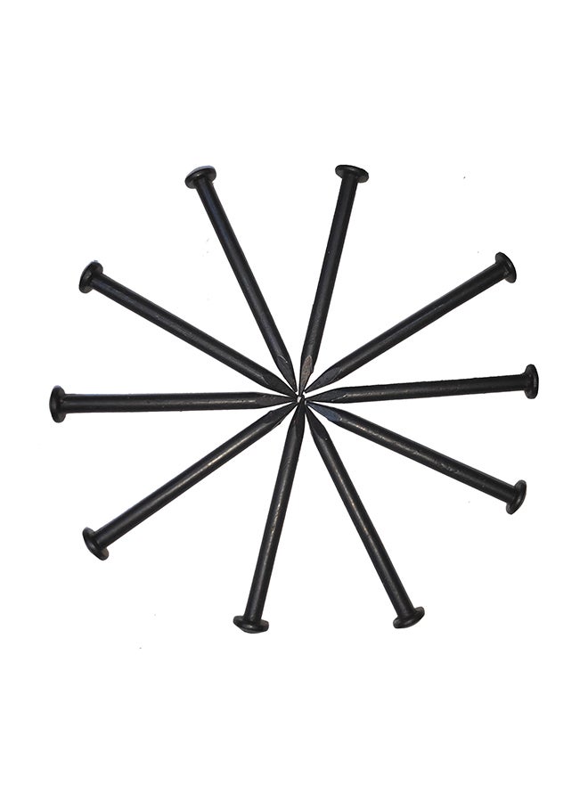 مجموعة مسامير SAM من الفولاذ مقاس 40 مم لأعمال البناء (80 قطعة) أسود 40مم