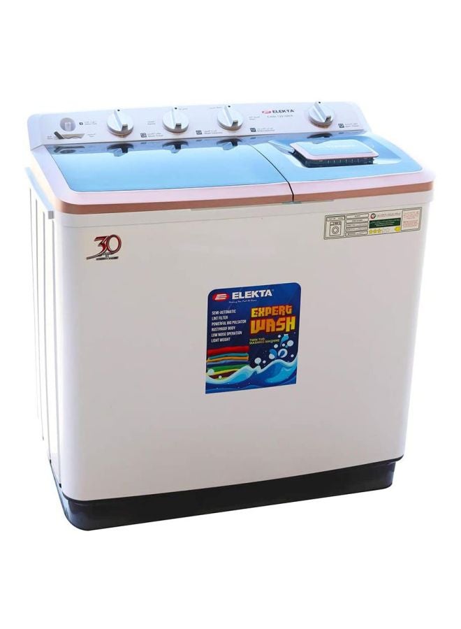 اليكتا غسالة بحوضين EWM-1441MKR أبيض/أزرق - Image 1