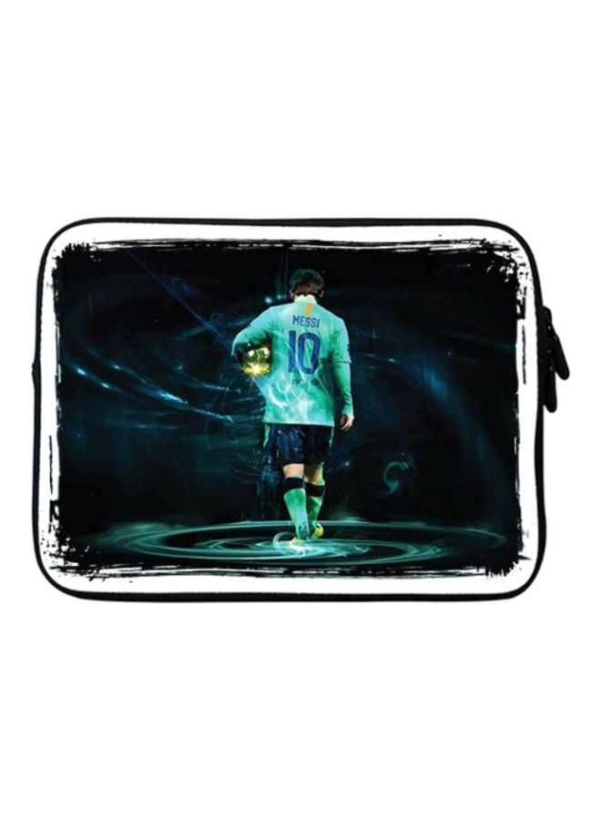 Stylizedd Premium Designer Sleeve With Strap For 15-inch Laptops Golden Messi - Image 1