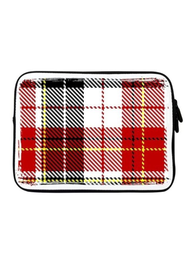Stylizedd Premium Designer Sleeve With Strap For 15-inch Laptop English Flannel - Image 1