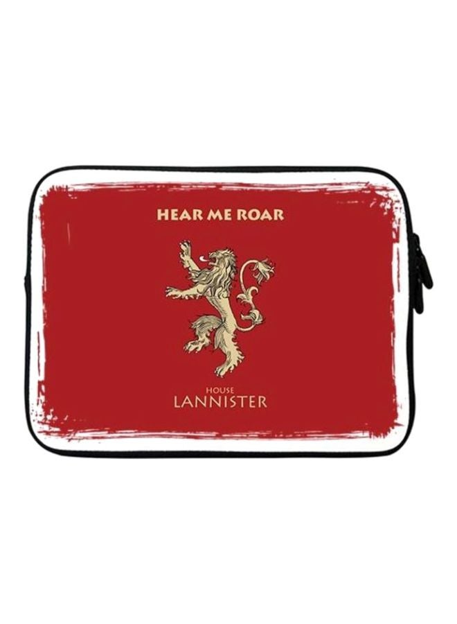 Stylizedd Premium Designer Sleeve With Strap For 15 Inch Laptops GOT House Lannister  - Image 1