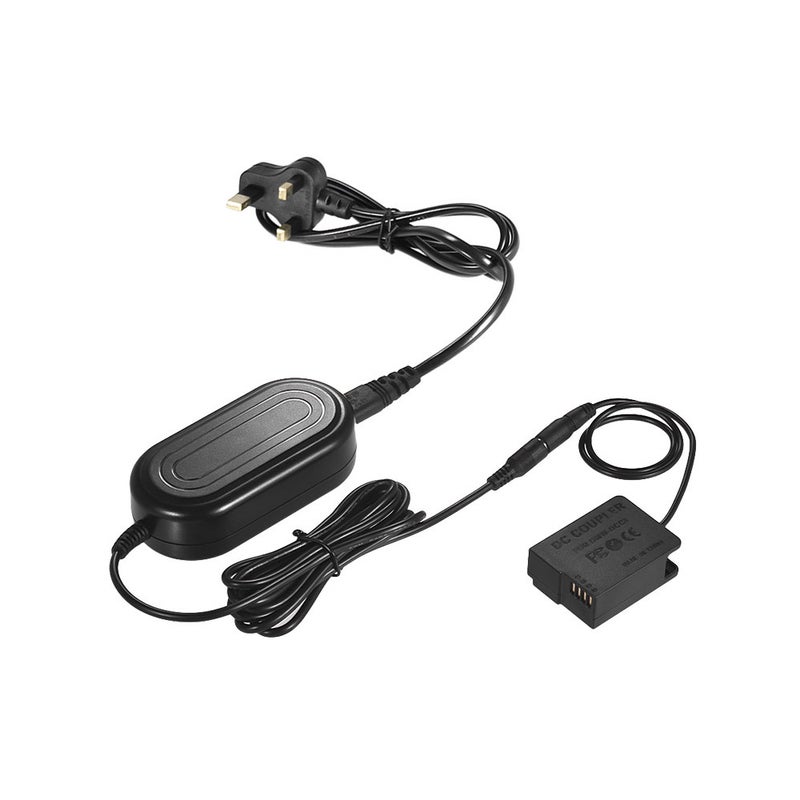Andoer DMW-AC8 AC Power Adapter Supply Camera Charger + DMW-DCC8 DC Coupler Kit Black - Image 3