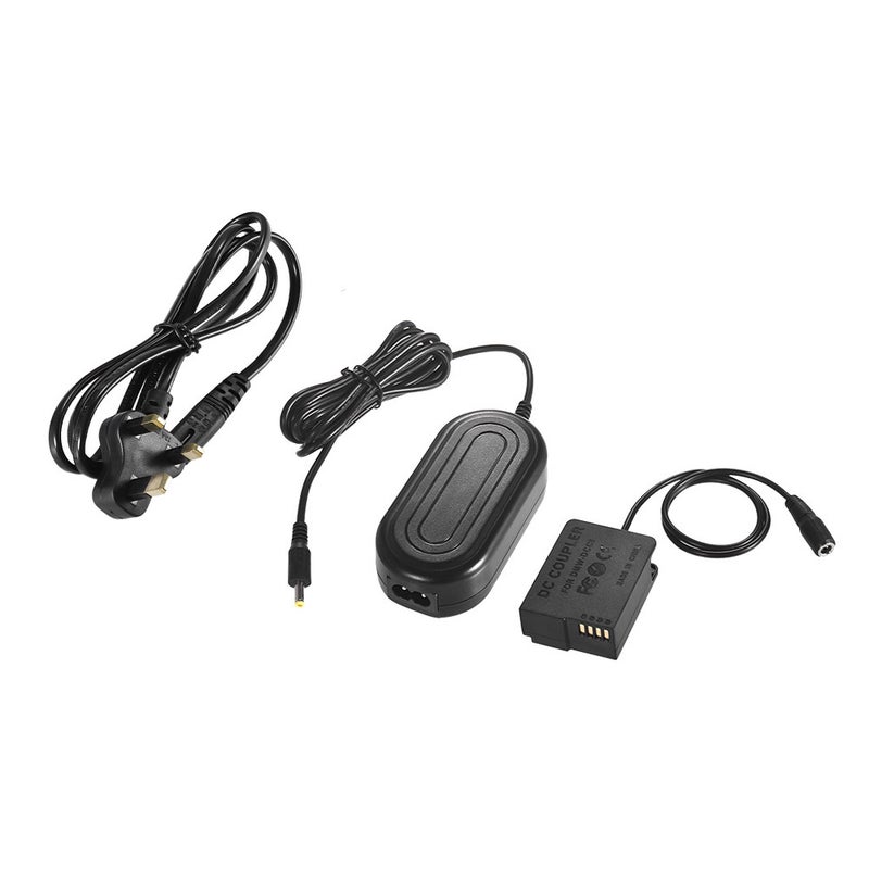 Andoer DMW-AC8 AC Power Adapter Supply Camera Charger + DMW-DCC8 DC Coupler Kit Black - Image 4