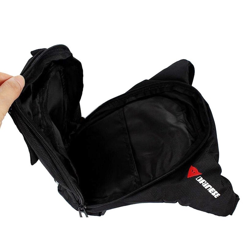 Men Outdoor Portable Waist Belt Bag Drop Black  - Image 3