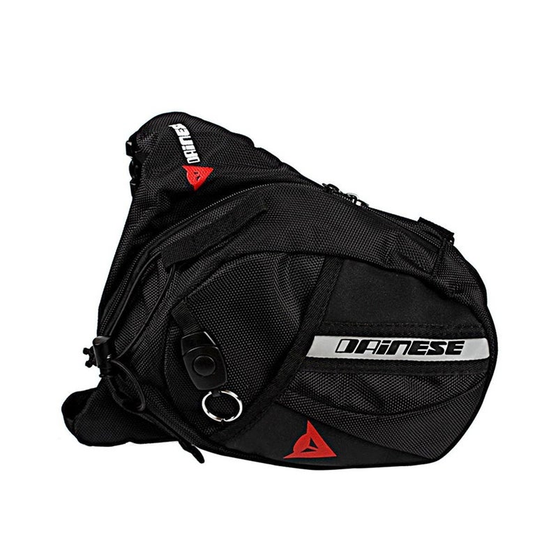 Men Outdoor Portable Waist Belt Bag Drop Black  - Image 2