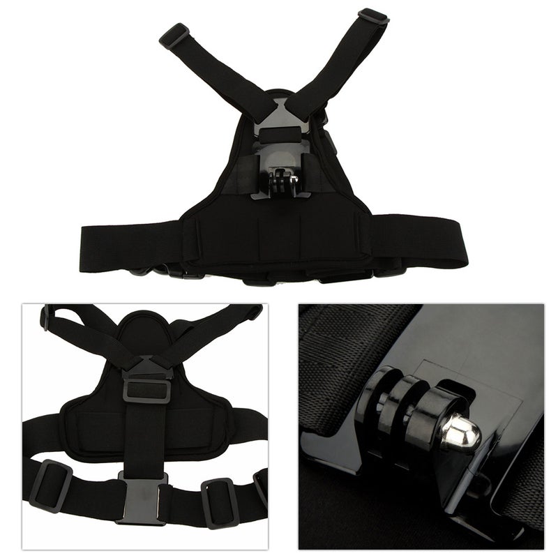 ANDOER Andoer Adjustable Elastic Body Harness Chest Strap Mount Band Belt Accessory Black  - Image 1