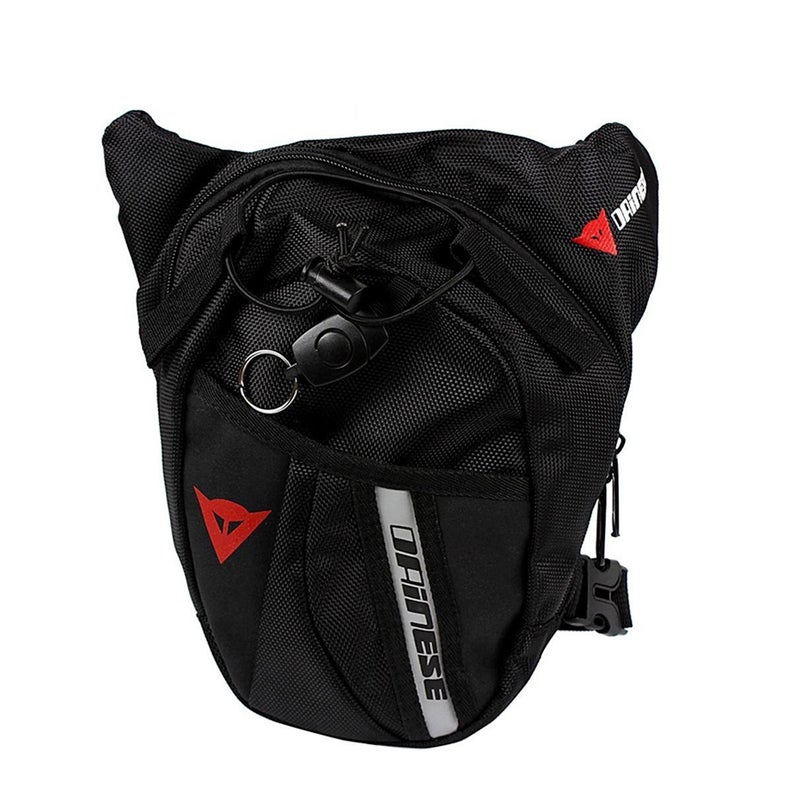 Men Outdoor Portable Waist Belt Bag Drop Black  - Image 5
