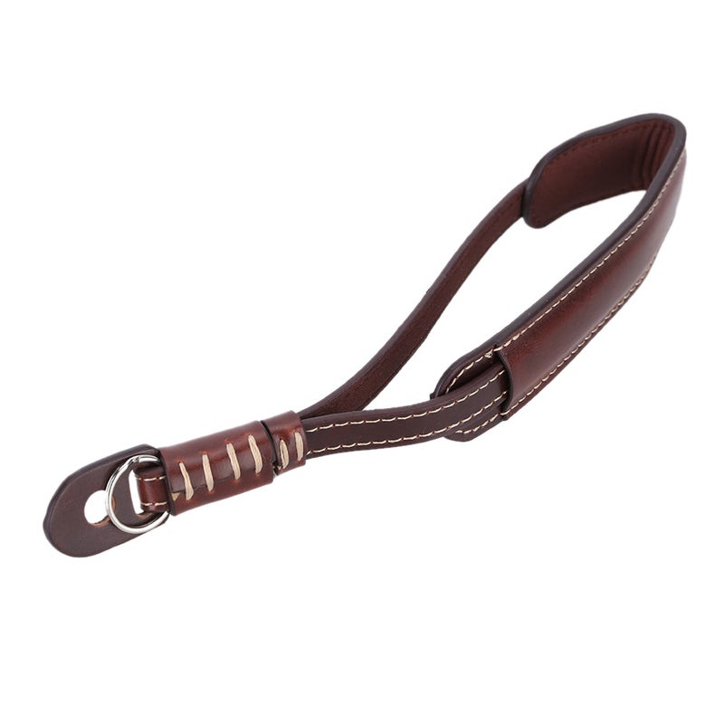 X5-M Camera Wrist Hand Strap PU Leather Lanyard Brown  - Image 1