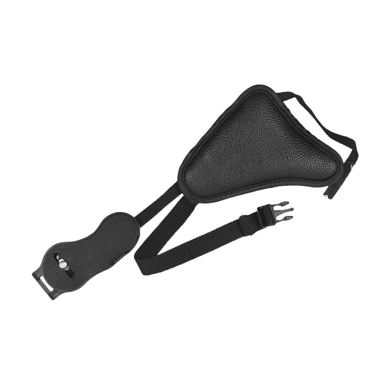 Leather Camera Padded Wrist Grip Strap Black - Image 1
