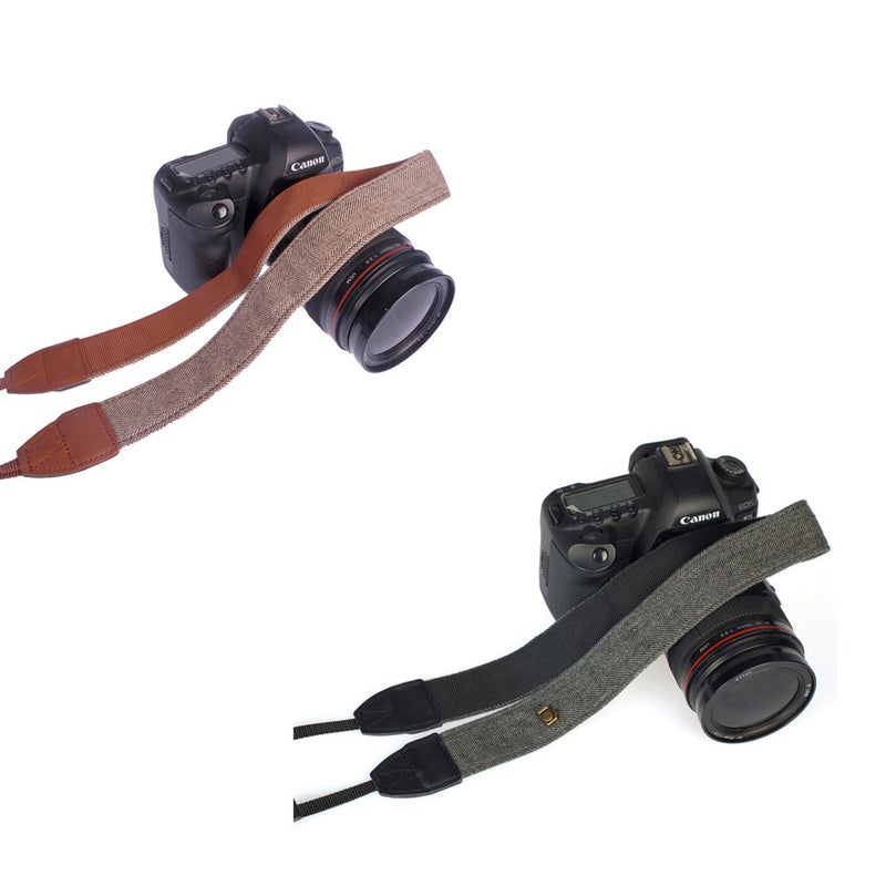 Camera Shoulder Neck Vintage Strap Belt Grey  - Image 2
