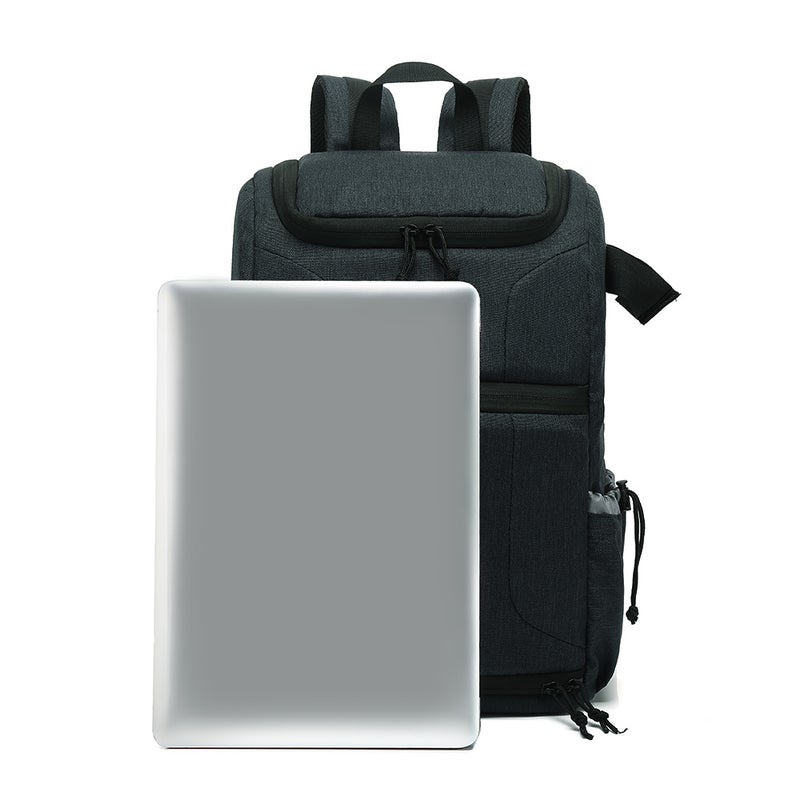 Multi-functional Waterproof Knapsack Large Capacity Portable Travel Camera Bag Red  - Image 1