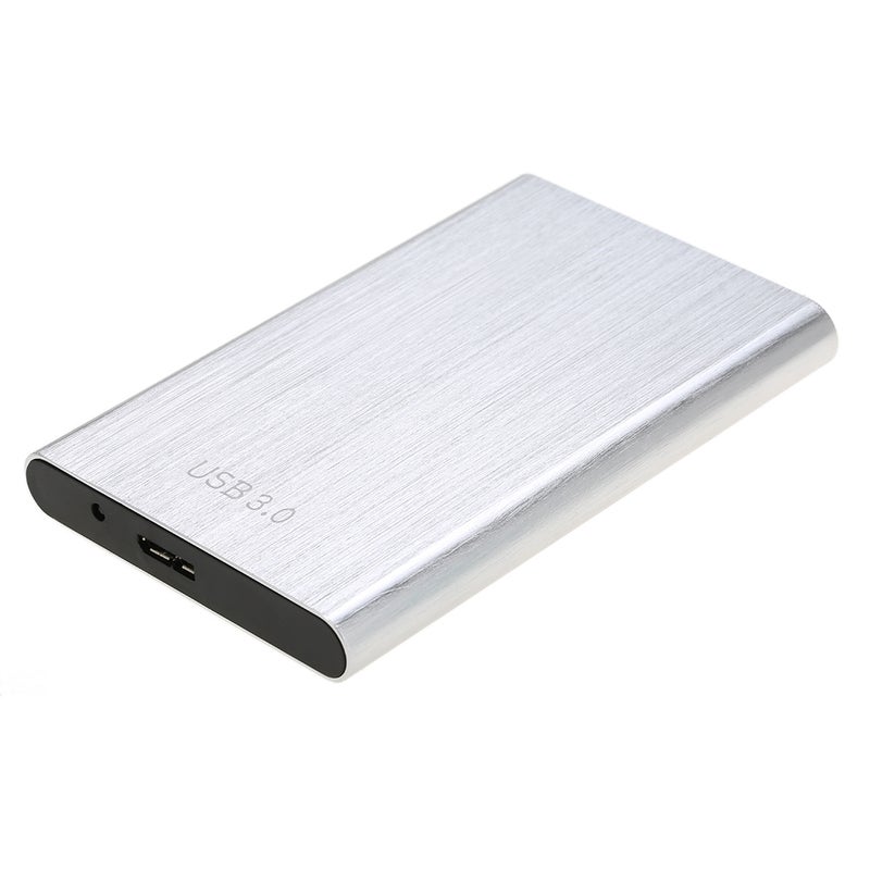 Generic Super Speed 6Gbps Aluminum 2.5" SATA SSD HDD Hard Disk Drive To USB 3.0 Converter Adapter Card External Enclosure Case Caddy And USB Cable Silver  - Image 1