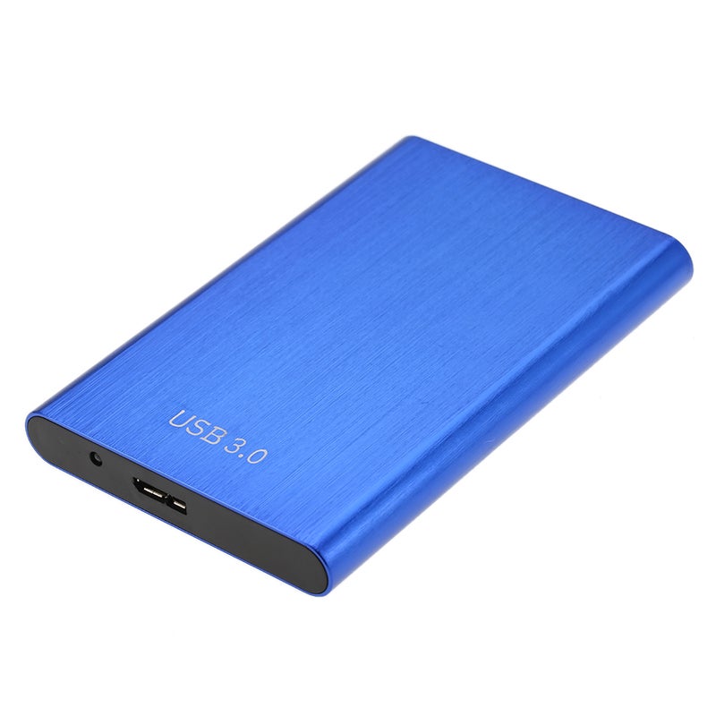 Super Speed 6Gbps Aluminum 2.5" SATA SSD HDD Hard Disk Drive To USB 3.0 Converter Adapter Card External Enclosure Case Caddy And USB Cable Blue  - Image 1