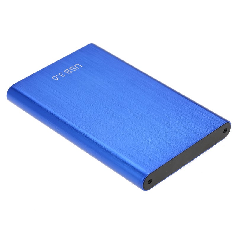 Super Speed 6Gbps Aluminum 2.5" SATA SSD HDD Hard Disk Drive To USB 3.0 Converter Adapter Card External Enclosure Case Caddy And USB Cable Blue  - Image 2