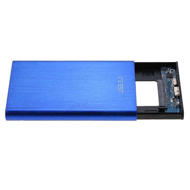 Super Speed 6Gbps Aluminum 2.5" SATA SSD HDD Hard Disk Drive To USB 3.0 Converter Adapter Card External Enclosure Case Caddy And USB Cable Blue  - Image 4