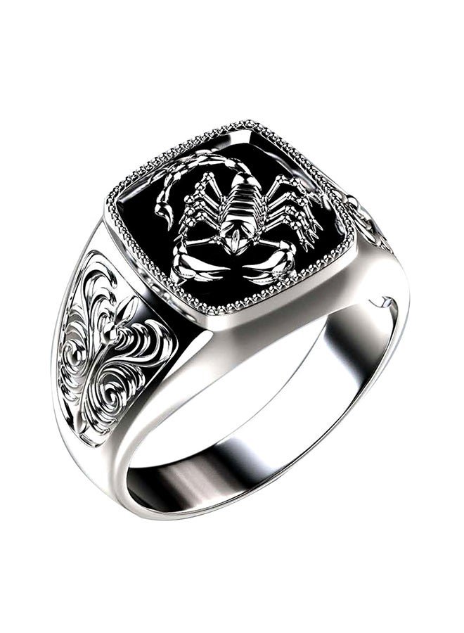 Scorpion Engraved Alloy Ring - Image 1
