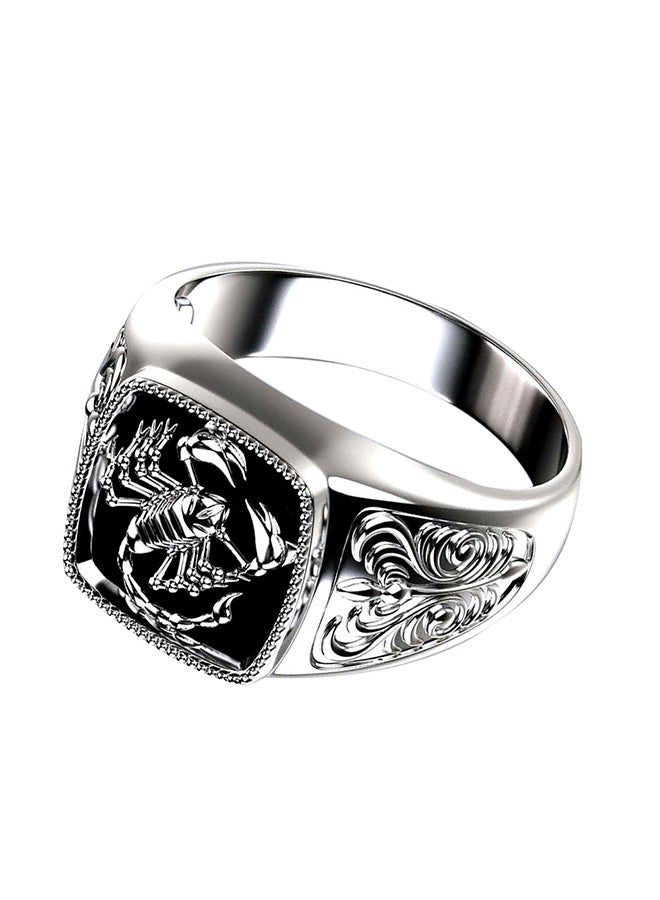Scorpion Engraved Alloy Ring - Image 3