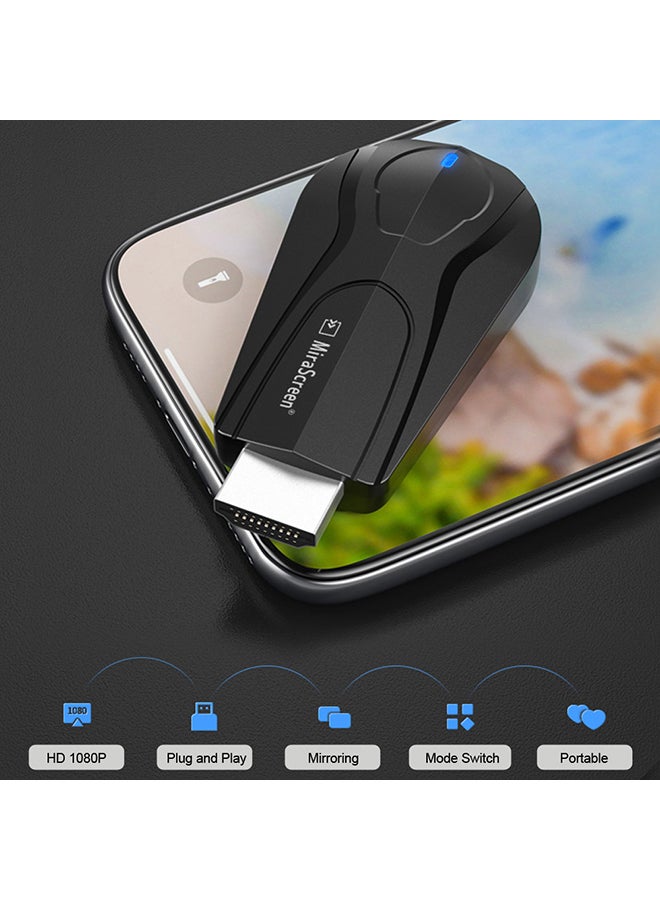 K11 Wireless WiFi Display Dongle Receiver 1080P HD TV Stick Miracast Airplay DLNA Mirroring K11 Black  - Image 4