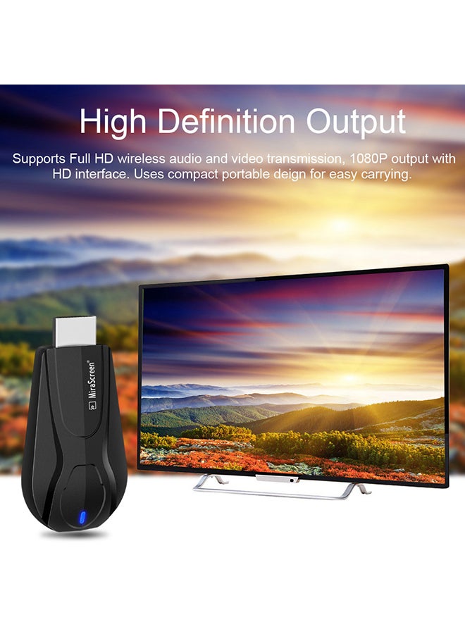 K11 Wireless WiFi Display Dongle Receiver 1080P HD TV Stick Miracast Airplay DLNA Mirroring K11 Black  - Image 5