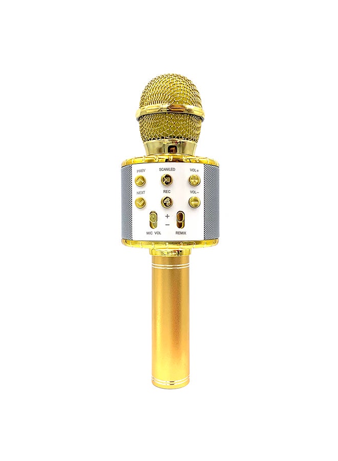 Illuminated Wireless Microphone WS858L Gold/White