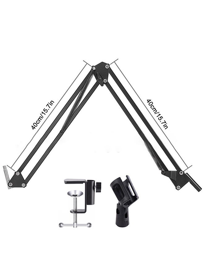 Generic - BM800 Professional Suspension Microphone Kit Live Broadcasting Recording Condenser Microphone Set BM-800 silver and black - Image 1