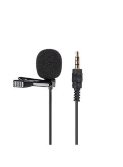 Generic GL-119 3.5AUX Lavalier Microphone Omni Directional Condenser Microphone Superb Sound Black GL-119 Black  - Image 1