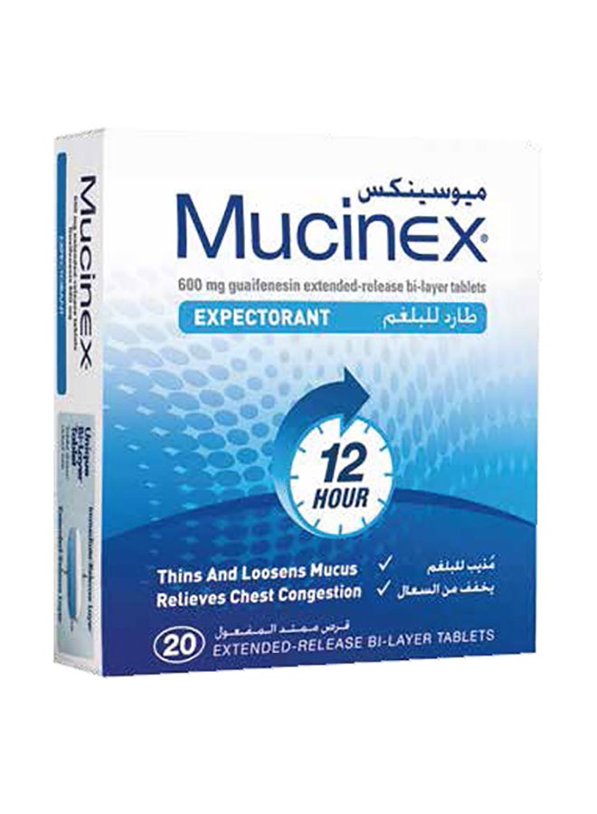 Generic MUCINEX EXPECT TAB 20'S 