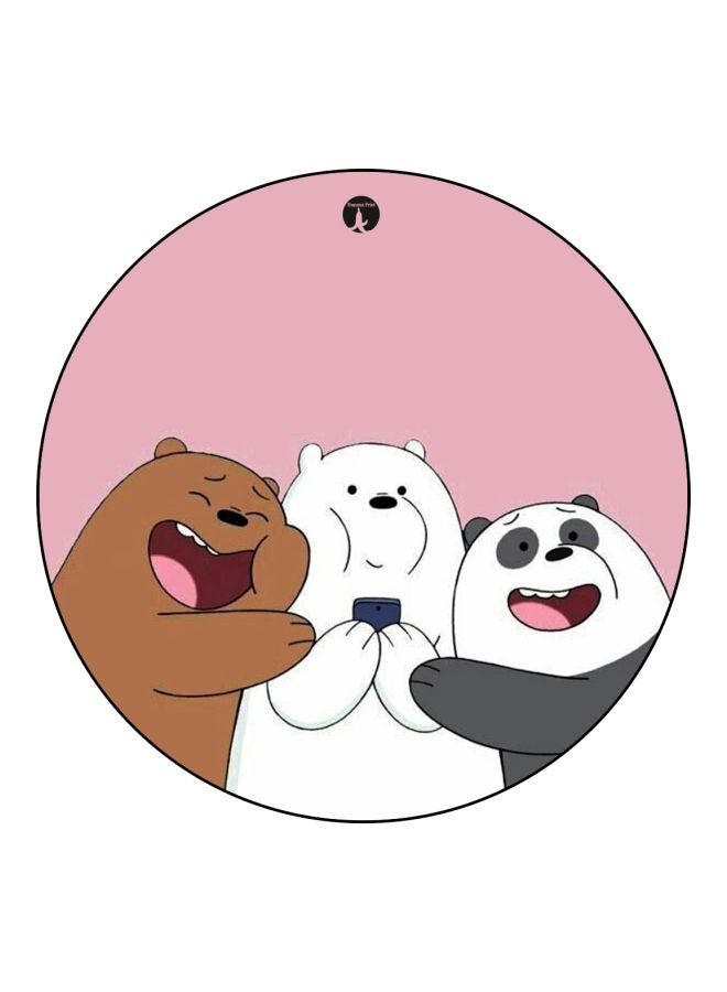 BP We Bare Bears Printed Board Pin Pink/White/Brown