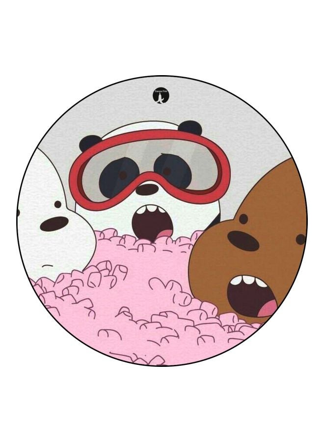 BP We Bare Bears Printed Board Pin Pink/Brown/White