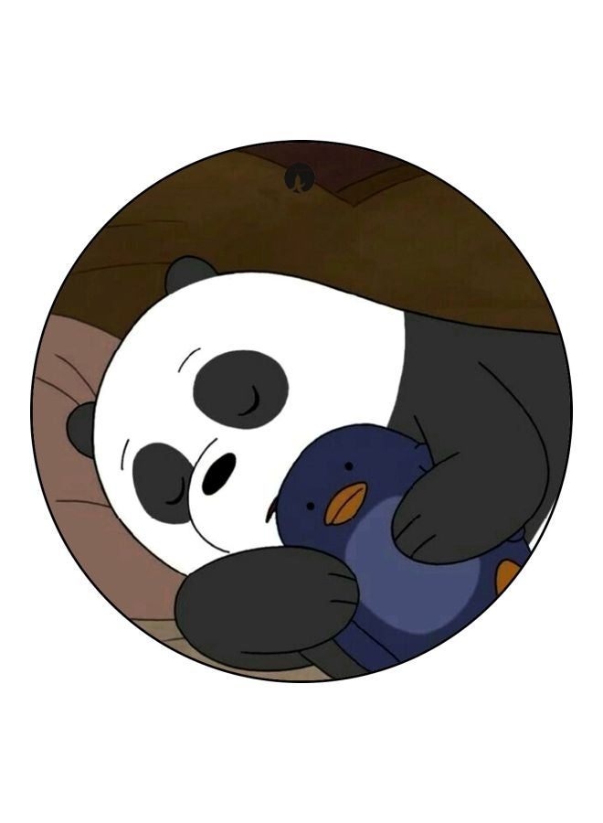 BP We Bare Bear Printed Board Pin White/Black/Brown