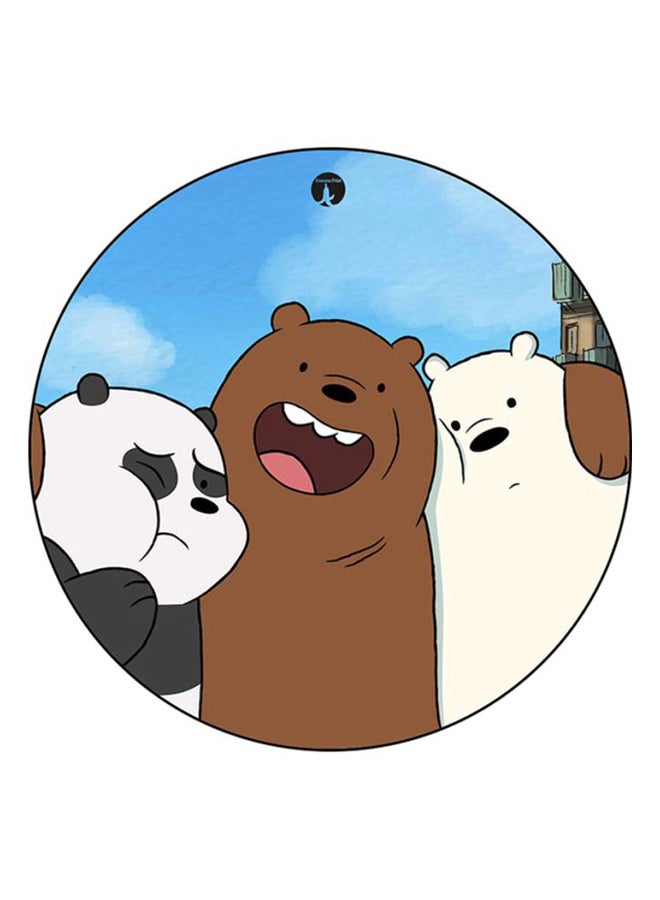 BP We Bare Bear Printed Board Pin Blue/Brown/White