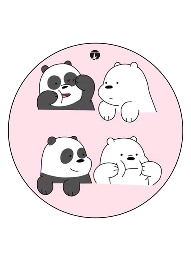 BP We Bare Bear Printed Board Pin Pink/White/Black