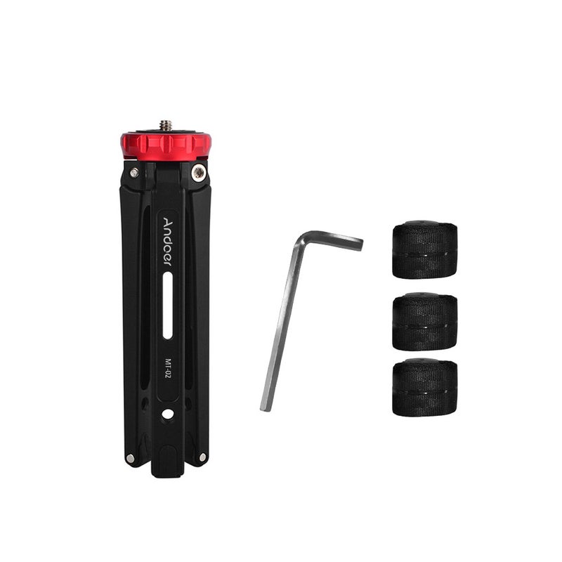 أندوير حامل ثلاثي صغير مكتبي MT-02 أسود/أحمر - Image 4