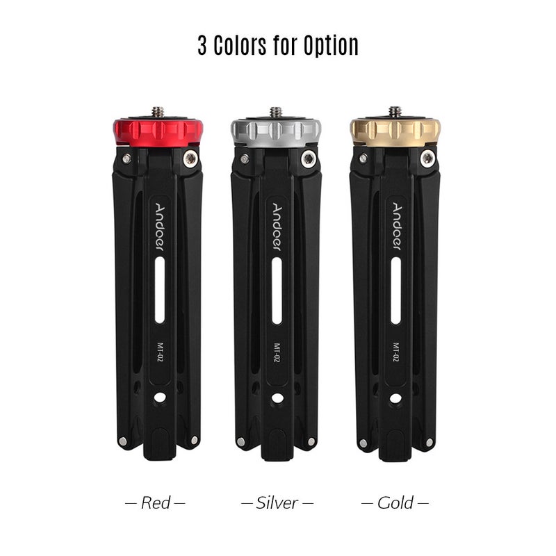 أندوير حامل ثلاثي صغير مكتبي MT-02 أسود/أحمر - Image 5