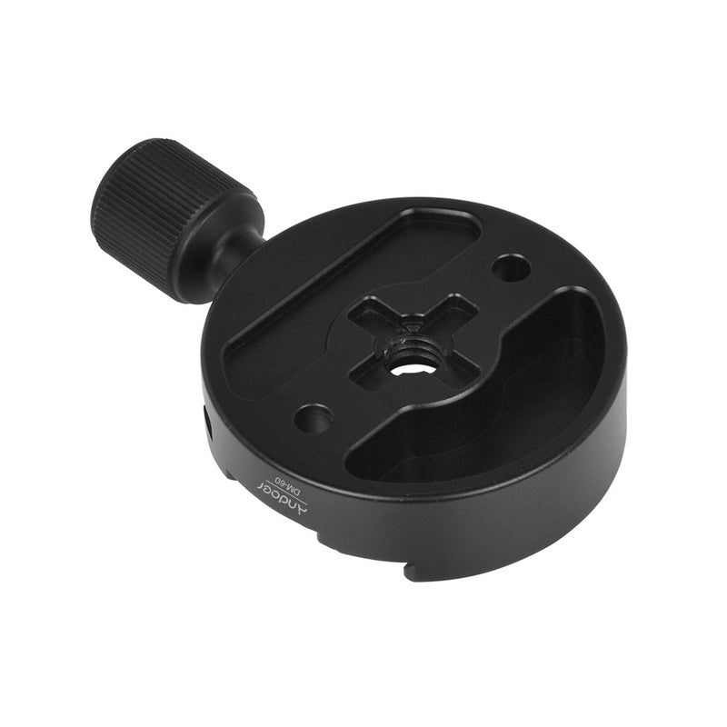 ANDOER Quick Release Plate Clamp With Adapter And Bubble Level Black - Image 2