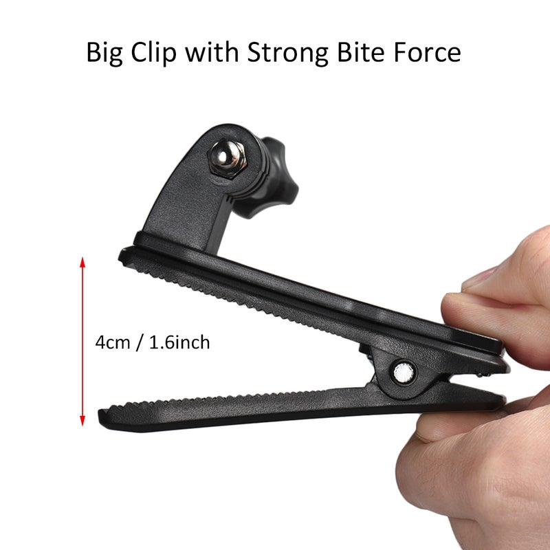 Backpack Strap Cap Clip Mount Black  - Image 2
