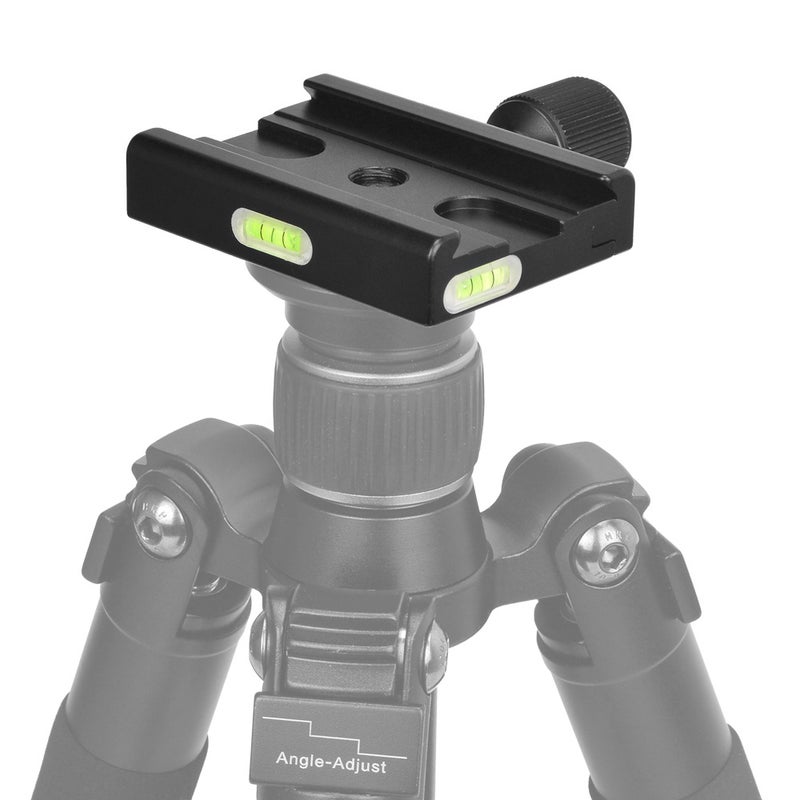 ANDOER CL-70S Quick Release Plate Clamp Set With Adapter And Bubble Level Black - Image 2