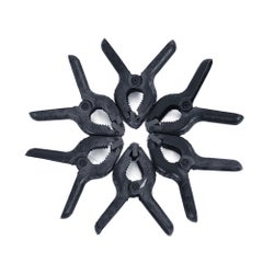ANDOER 6 Pieces Plastic Tight Clip Clamp For Photography Studio Photo Paper Background Backdrop Stand Holder Black  - Image 4