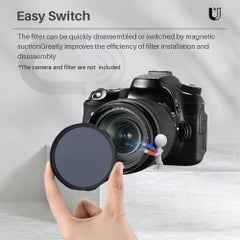 UURIG R-67L 67mm Magnetic Lens Filter Adapter Ring Black  - Image 2