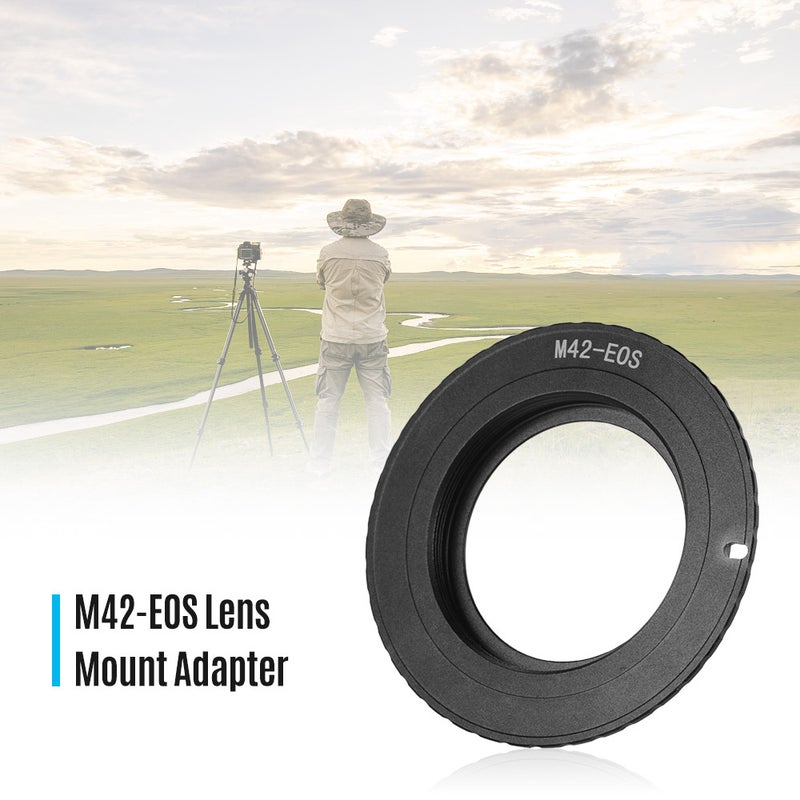 M42-EOS Lens Mount Adapter Ring Black  - Image 2
