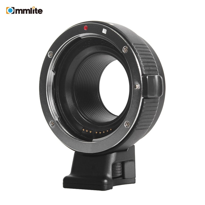 Commlite CM-EF-EOSM Lens Mount Adapter Electronic Mount Adapter With IS Function Black - Image 1