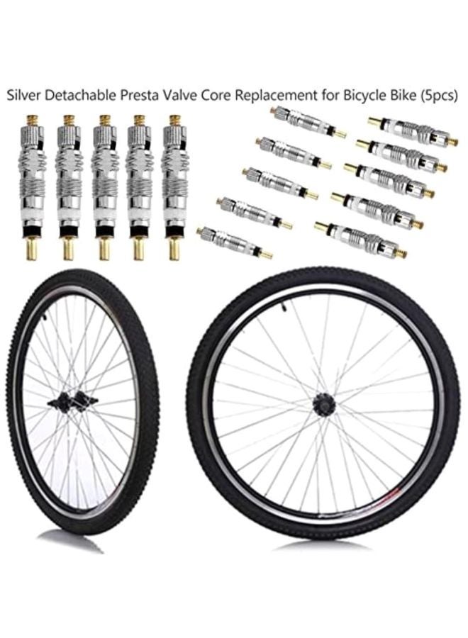 XiuWoo 5-Piece Bicycle Detachable Presta Valve Core Set - Image 4