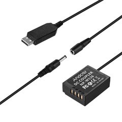 ANDOER 5V USB to NP-W126 Dummy Battery Pack DC Coupler With Power Adapter Black  - Image 2